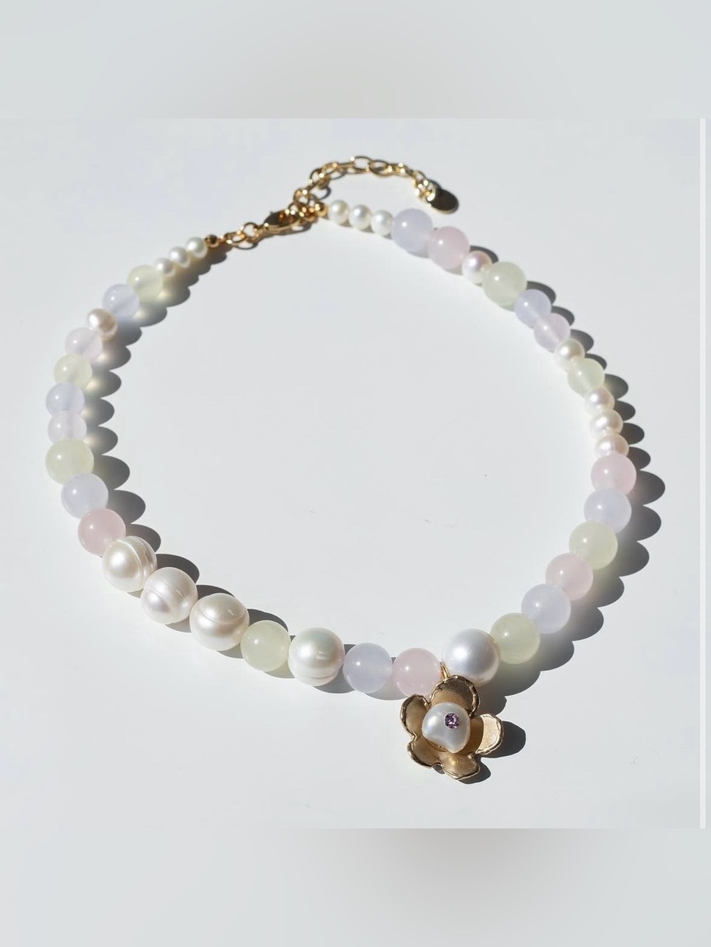 Anita Berisha Pastel Dreams Necklace NWT Jade Pearl Choker